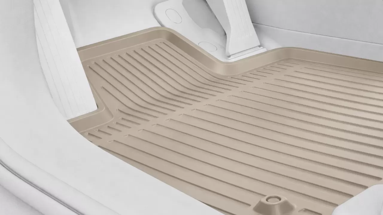 Gummifussmatten für Volvo EX30, EX60, EX90 (Soft Beige)