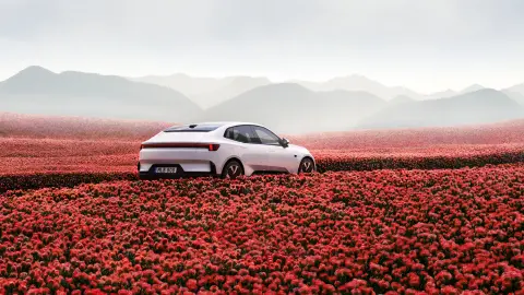 Polestar 4 in Weiss und alle Dienstleistungen rund um dein Auto bei Baldegger entdecken