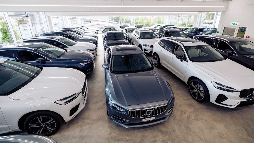 Volvo Showroom St. Gallen mit gr&ouml;sstem Lagerangebot der Schweiz