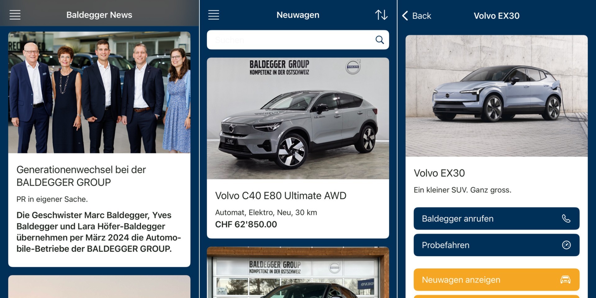 Baldegger Volvo App