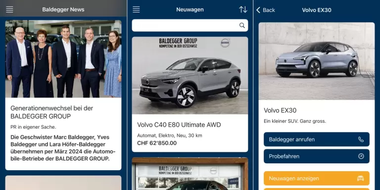 Baldegger Volvo App