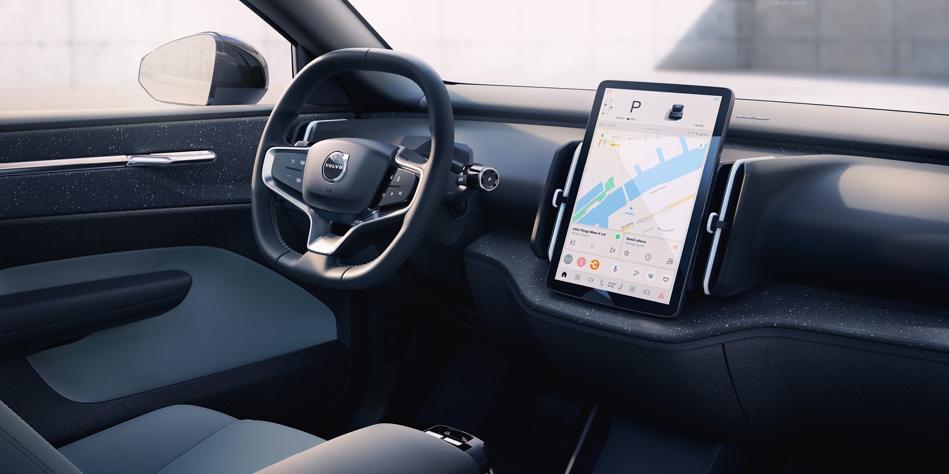 Infotainmentsystem des Volvo EX30: Jetzt bei Baldegger in St. Gallen, Wil und Oberuzwil entdecken